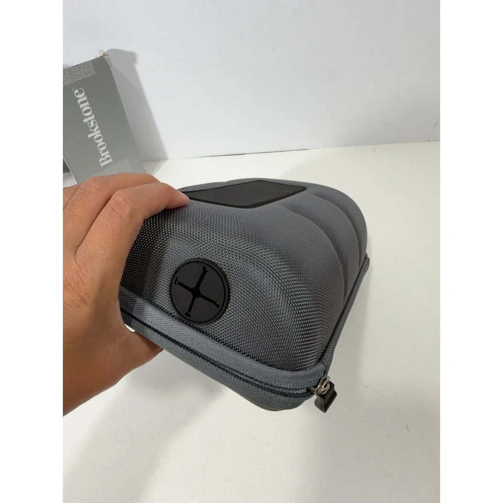 Brookstone e-pad Car Charging Valet Gray Rigid Electronics Organizer Case 12V